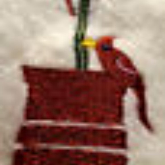 VTG Carroll Reid winter Christmas women VEST Sz S M NOVELTY EMBROIDERED COTTAGE - Picture 4 of 7